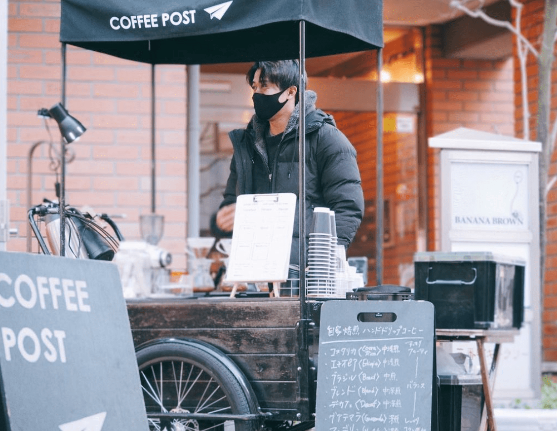 本川越駅前アクセス抜群！1坪のコーヒー屋COFFEE POST。自転車屋台 と珈琲(コーヒー)がつなぐ、人とのつながりの輪を大切に｜川越観光やグルメ情報満載！