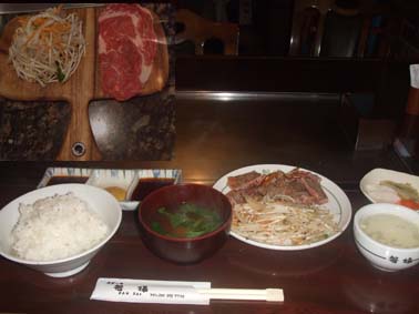 2:1100円で鉄板焼のステーキが食べられる「磐梯」