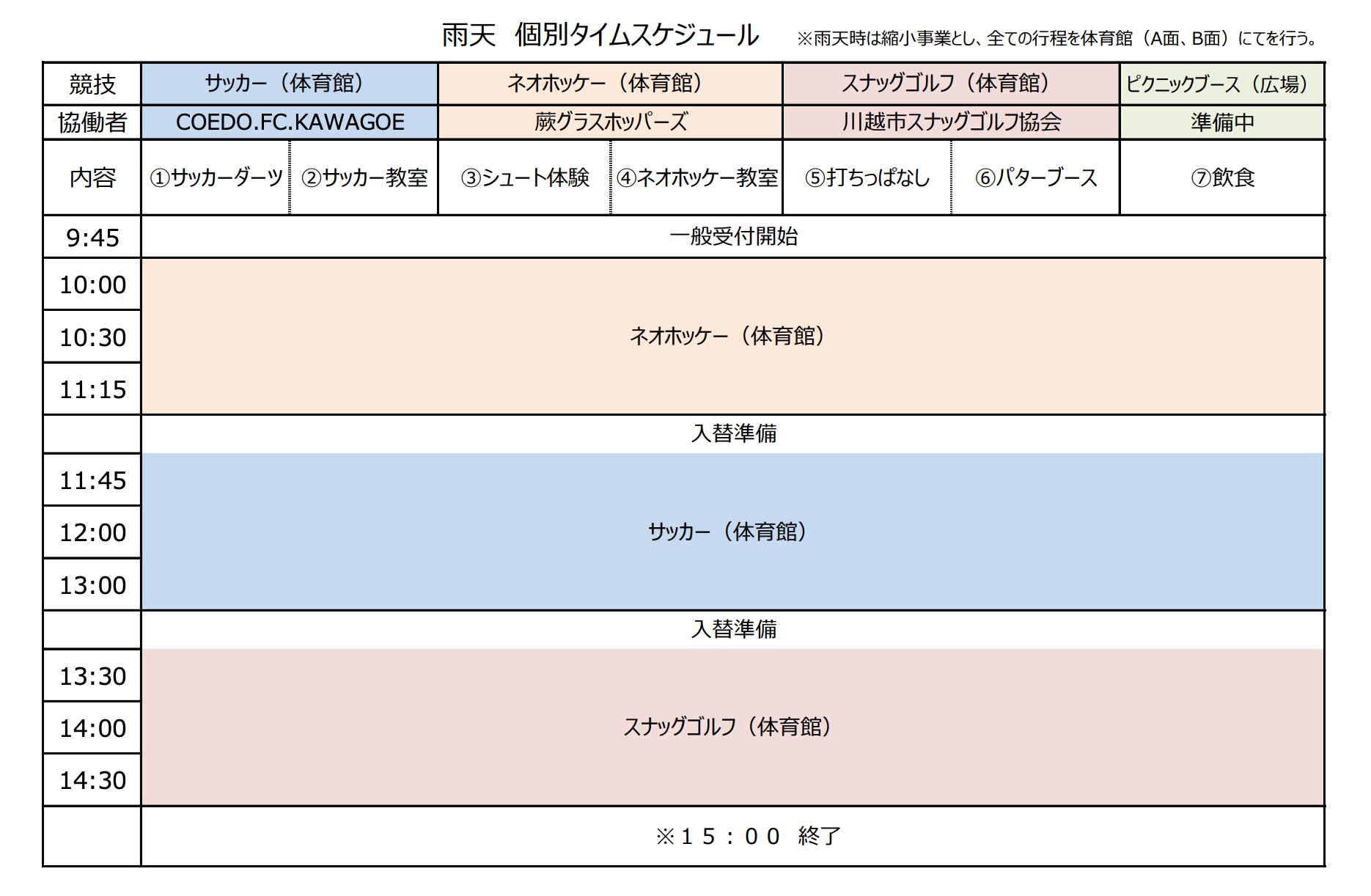 あつまれスポーツの森in川越