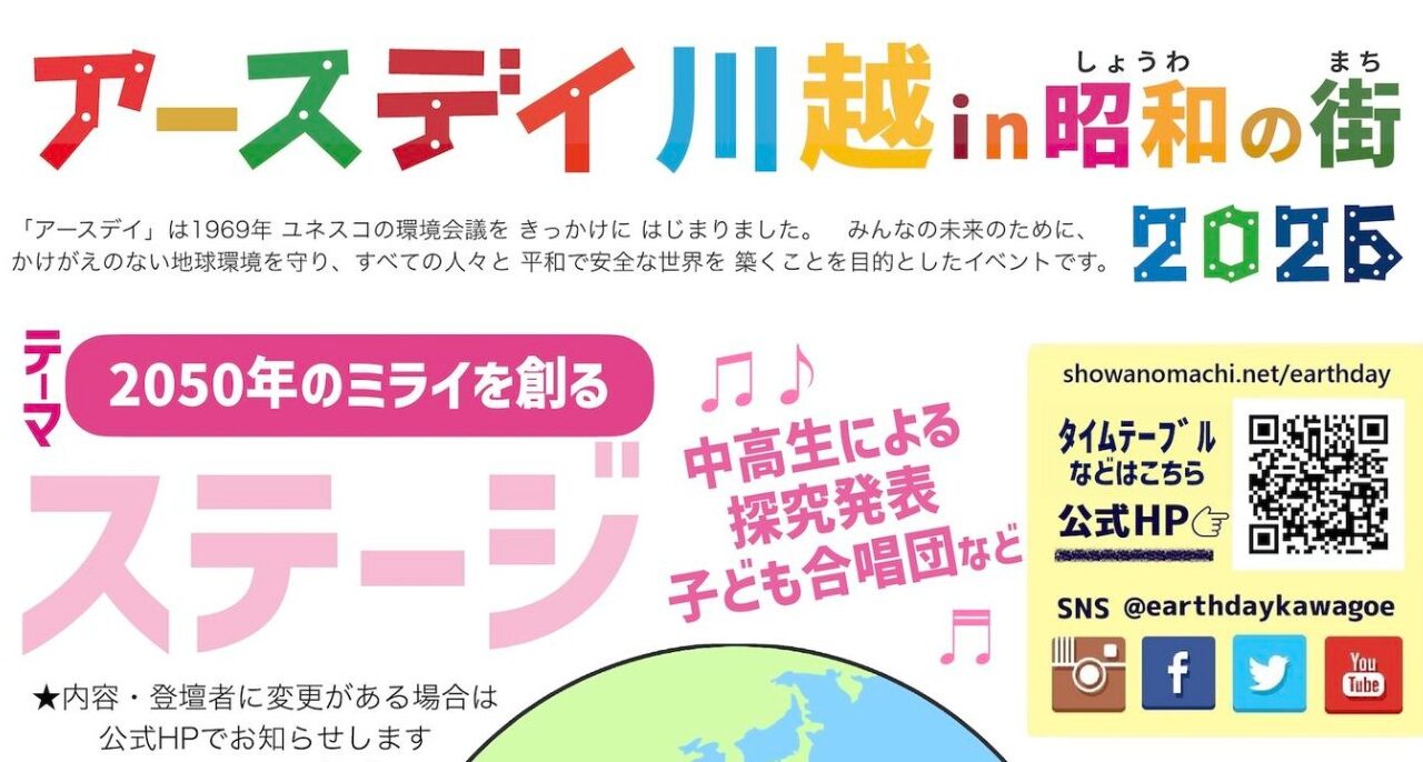 アースデイ川越in昭和の街2026